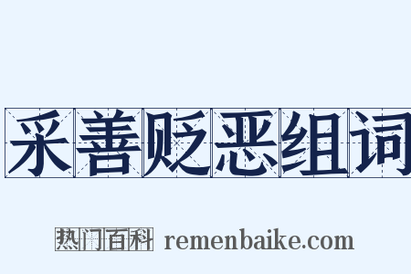 采善贬恶组词是什么意思的图片